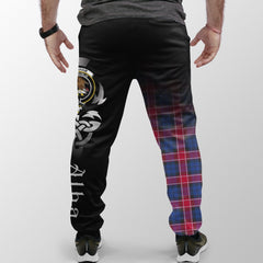Clan Graham Of Menteith Red Tartan Crest Jogger Sweatpants  Alba Celtic Style ZE85 Clan Graham Tartan Today   