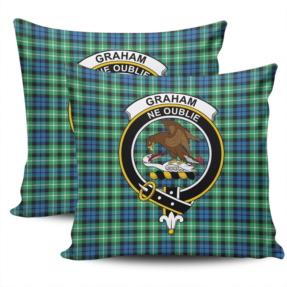 Clan Graham of Montrose Ancient Tartan Crest Pillow Cover VR59 Clan Rose Tartan Today   
