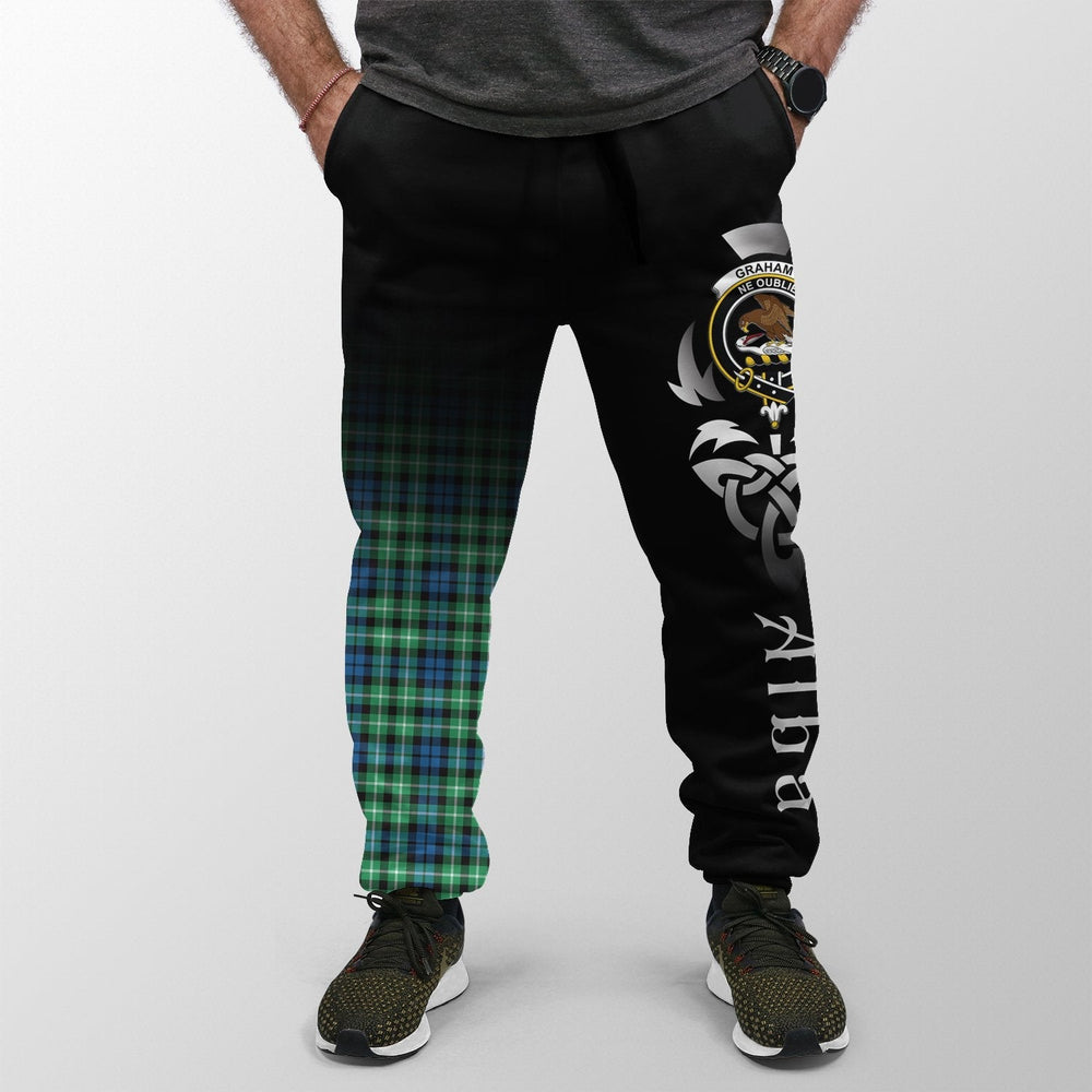 Clan Graham Of Montrose Ancient Tartan Crest Jogger Sweatpants  Alba Celtic Style JW20 Clan Rose Tartan Today   