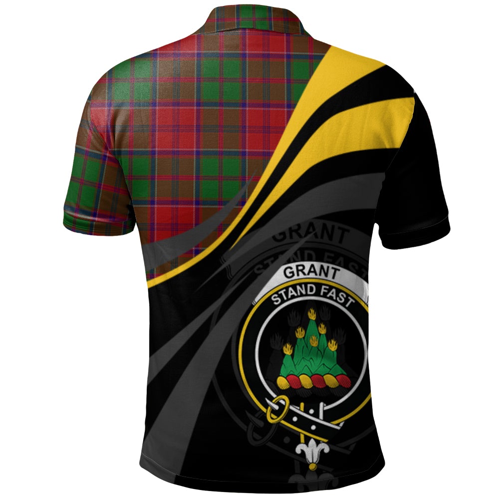 Clan Grant Tartan Polo Shirt - Royal Coat Of Arms Style ZG82 Grant Tartan Tartan Polo   
