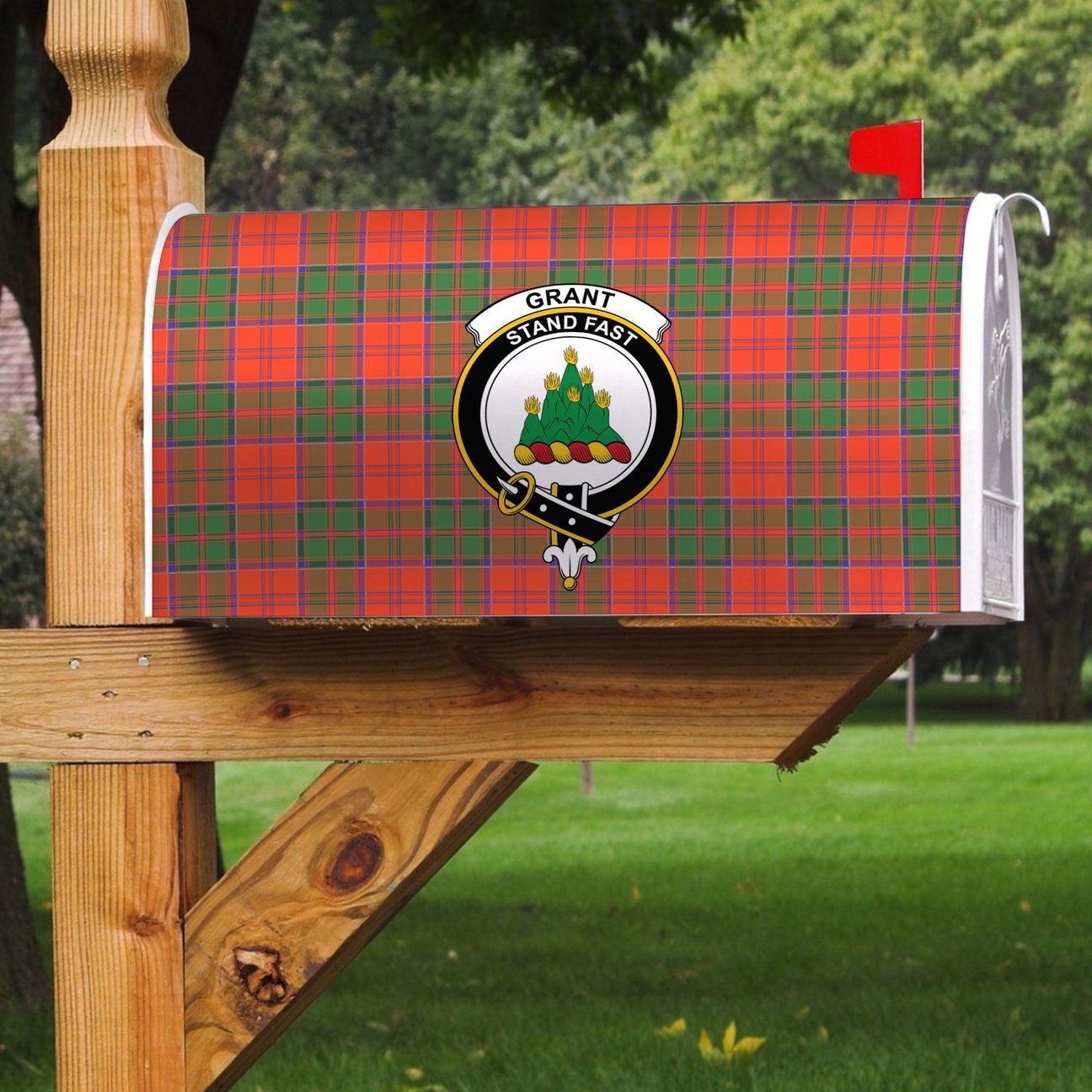 Clan Grant Ancient Tartan Crest Mailbox TW97 Clan Grant Tartan Today   