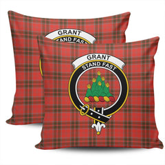 Clan Grant Weathered Tartan Crest Pillow Cover JU83 Clan Grant Tartan Today   