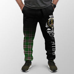 Clan Gray Hunting Tartan Crest Jogger Sweatpants  Alba Celtic Style MT64 Clan Gray Tartan Today   