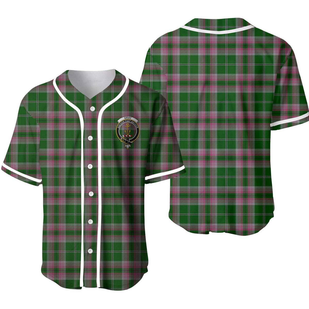 Clan Gray Tartan Unisex Baseball Jersey LM97CJ92 Clan Gray Tartan Today   