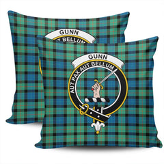 Clan Gunn Ancient Tartan Crest Pillow Cover IO25 Clan Gunn Tartan Today   