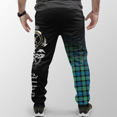 Clan Gunn Ancient Tartan Crest Jogger Sweatpants  Alba Celtic Style VD15 Clan Gunn Tartan Today   