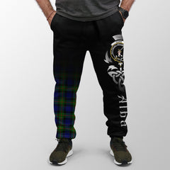 Clan Gunn Modern Tartan Crest Jogger Sweatpants  Alba Celtic Style WT49 Clan Gunn Tartan Today   