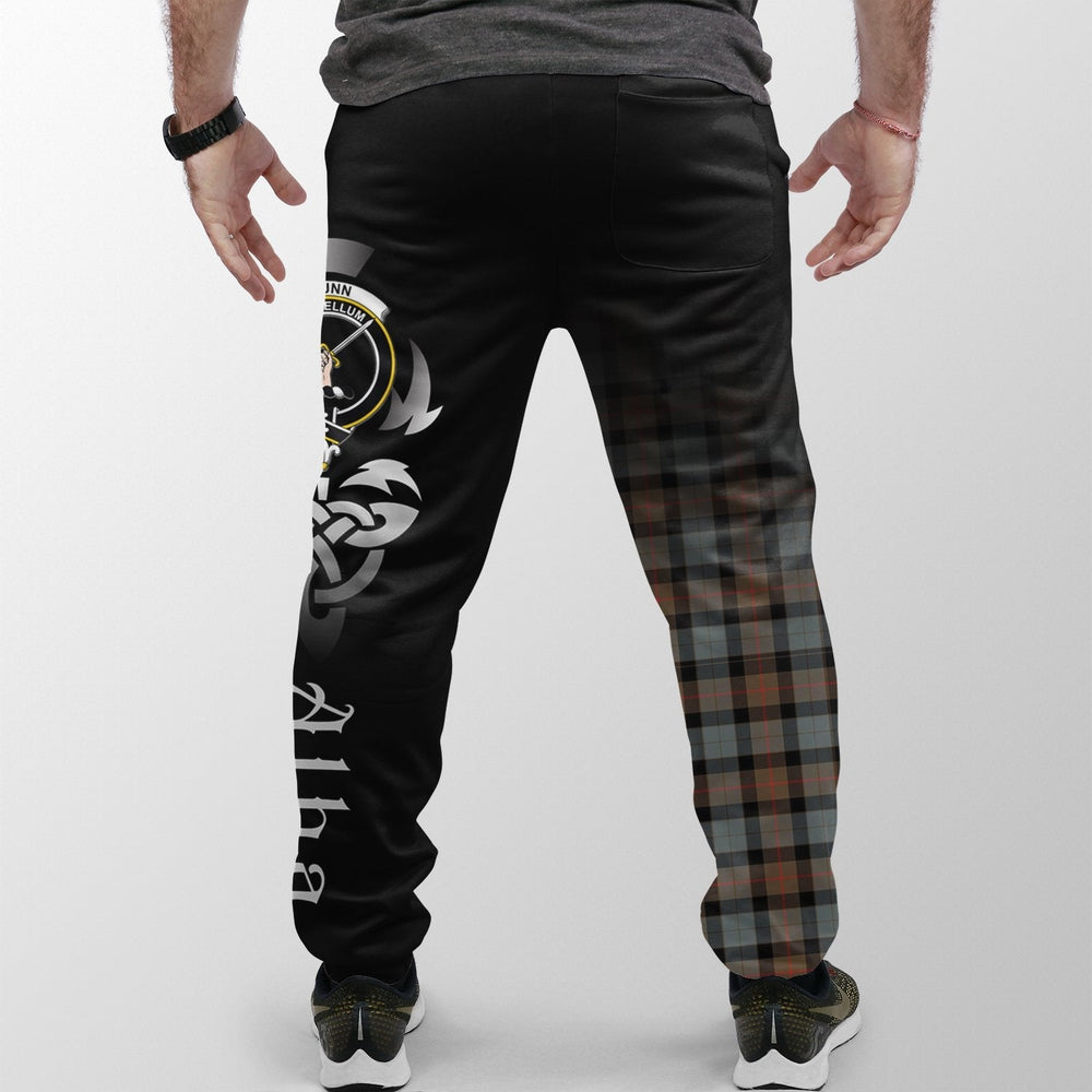 Clan Gunn Weathered Tartan Crest Jogger Sweatpants  Alba Celtic Style YH51 Clan Gunn Tartan Today   
