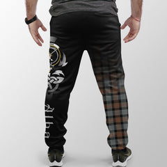 Clan Gunn Weathered Tartan Crest Jogger Sweatpants  Alba Celtic Style YH51 Clan Gunn Tartan Today   