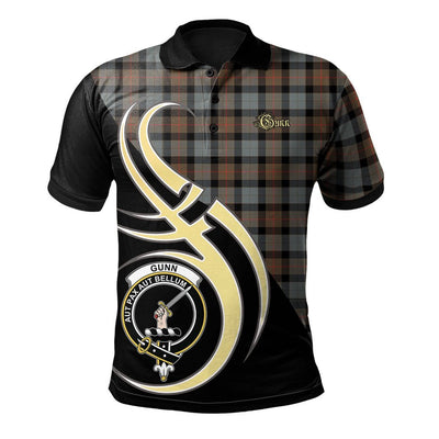 Clan Gunn Weathered Tartan Polo Shirt - Believe In Me Style