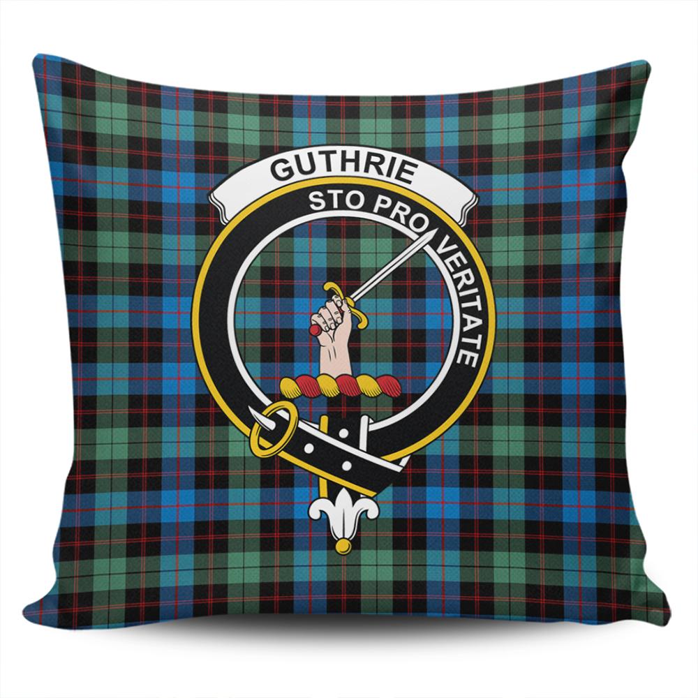 Clan Guthrie Ancient Tartan Crest Pillow Cover SA60 Clan Guthrie Tartan Today   