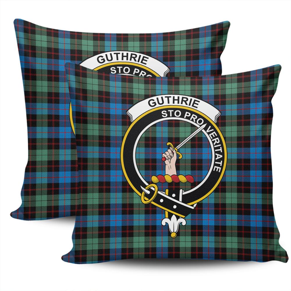 Clan Guthrie Ancient Tartan Crest Pillow Cover SA60 Clan Guthrie Tartan Today   