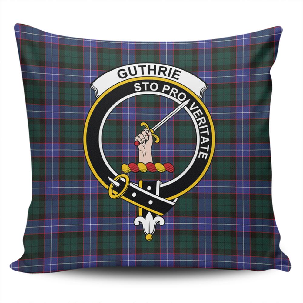 Clan Guthrie Modern Tartan Crest Pillow Cover DQ91 Clan Guthrie Tartan Today   