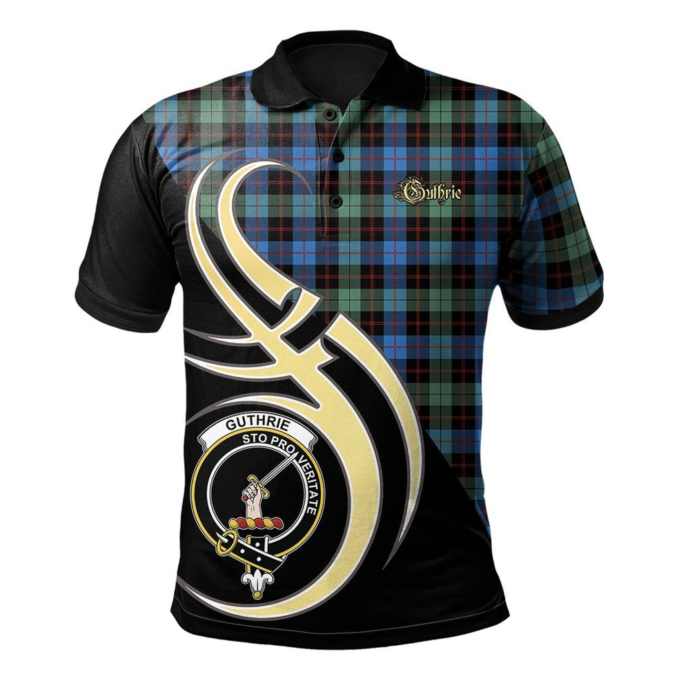 Clan Guthrie Ancient Tartan Polo Shirt - Believe In Me Style FJ54 Guthrie Ancient Tartan Tartan Polo   