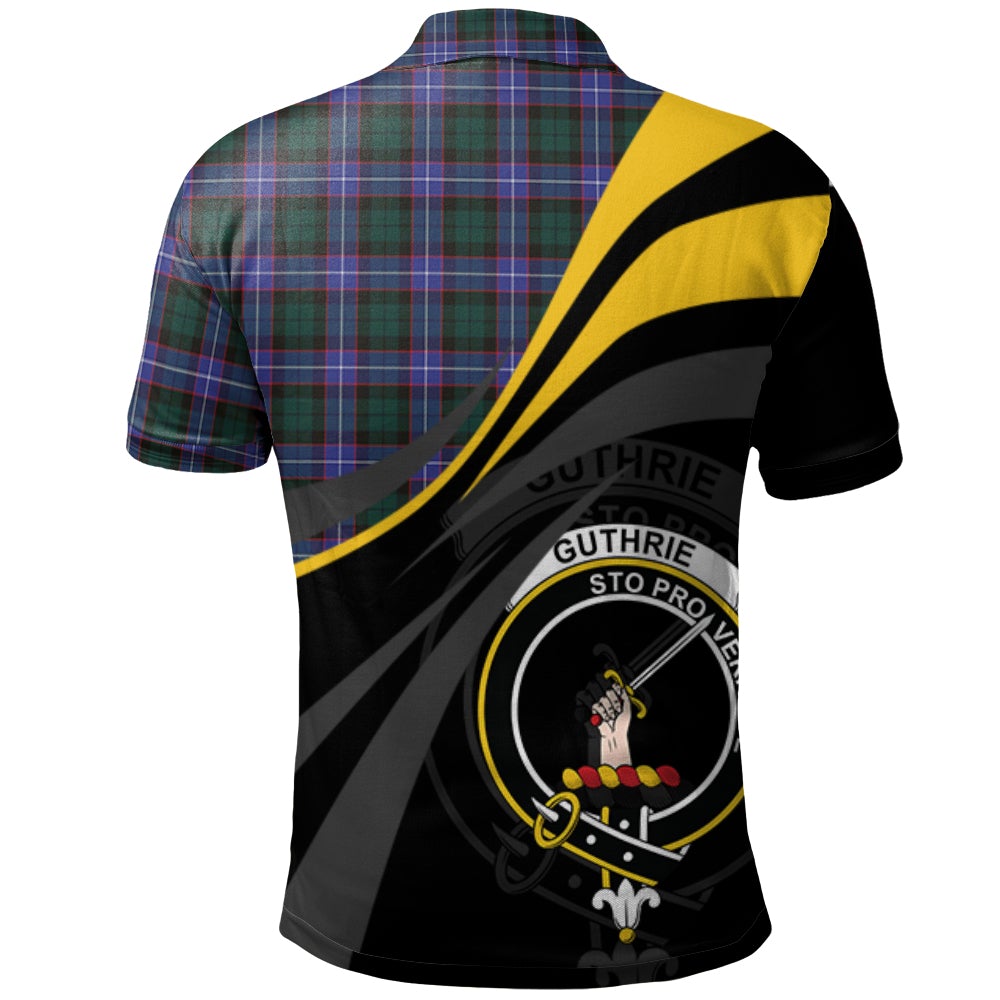 Clan Guthrie Modern Tartan Polo Shirt - Royal Coat Of Arms Style HO50 Guthrie Modern Tartan Tartan Polo   