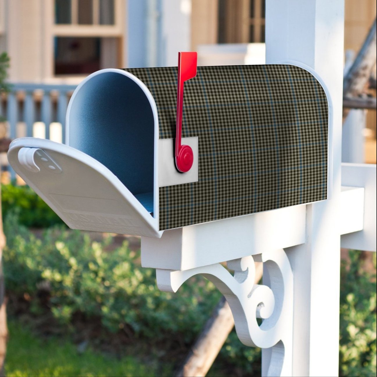 Clan Haig Check Tartan Crest Mailbox IN83 Clan Haig Tartan Today   