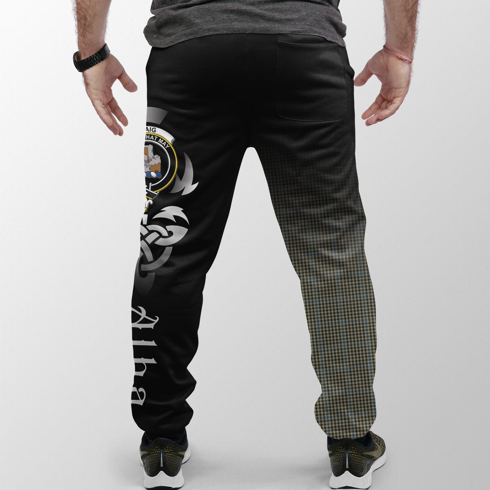 Clan Haig Check Tartan Crest Jogger Sweatpants  Alba Celtic Style UO43 Clan Haig Tartan Today   