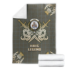 Clan Haig Tartan Gold Courage Symbol Blanket GX63 Clan Haig Tartan Today   