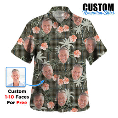 Clan Haig Check Tartan Custom Face Hawaiian Shirt – Unisex Gift for Family Members, Summer Party YT54 Haig Check Tartan Tartan Hawaii Shirt