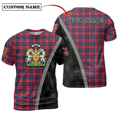Personalized Clan Haldane 1 Tartan Shirt with Scotland Coat of Arms & Custom Name