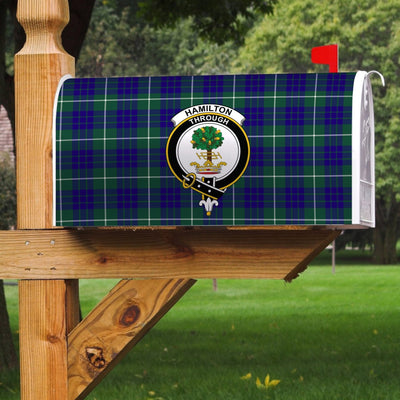 Clan Clan Hamilton Hunting Modern Tartan Crest Mailbox BE46