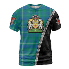 Personalized Clan Hamilton Hunting Ancient Tartan Shirt with Scotland Coat of Arms & Custom Name HM32