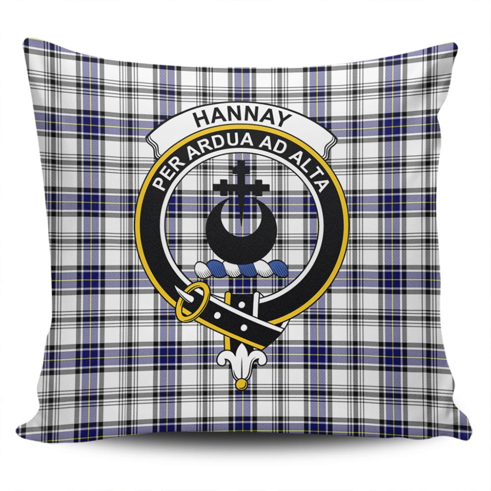 Clan Hannay Modern Tartan Crest Pillow Cover FB47 Clan Hannay Tartan Today   