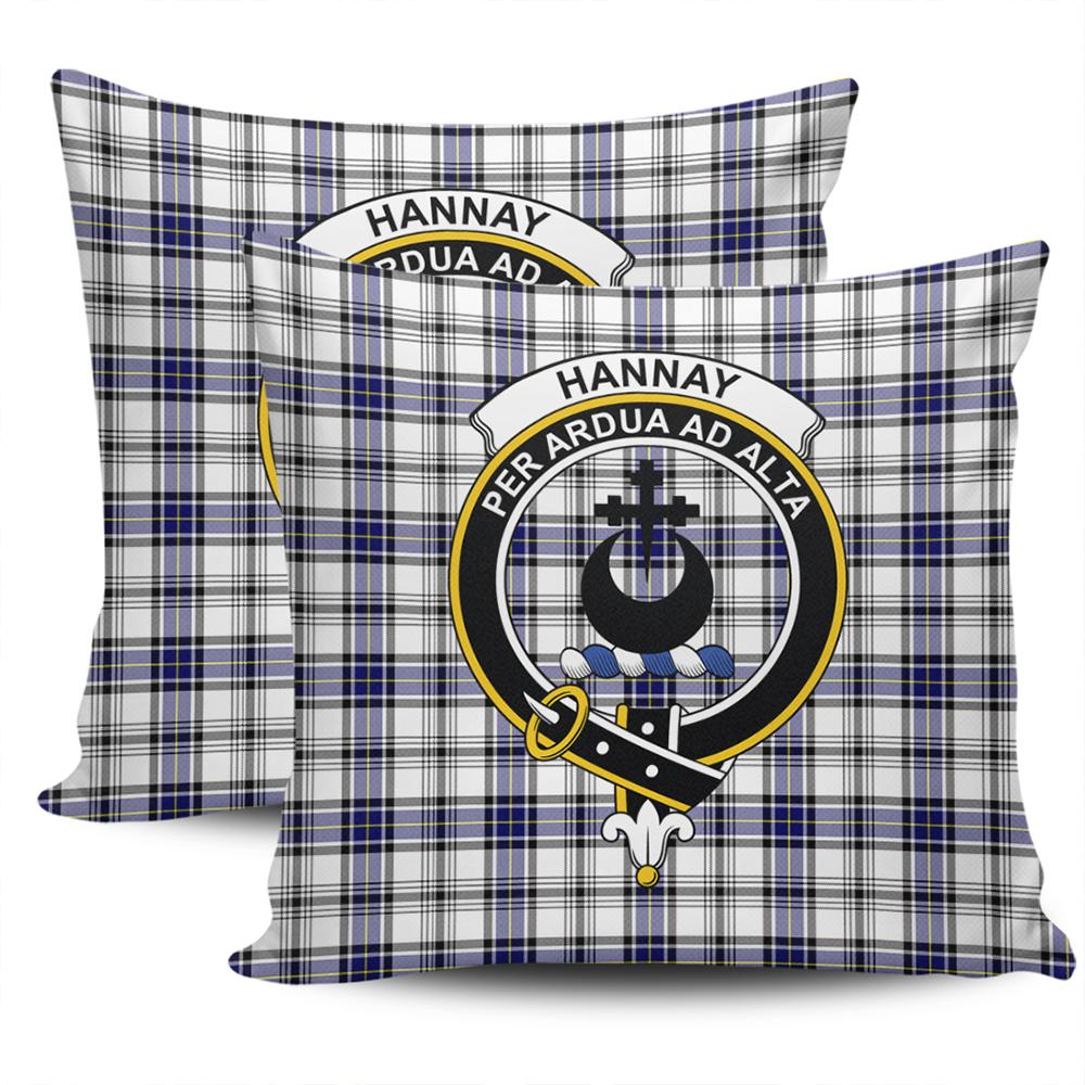 Clan Hannay Modern Tartan Crest Pillow Cover FB47 Clan Hannay Tartan Today   