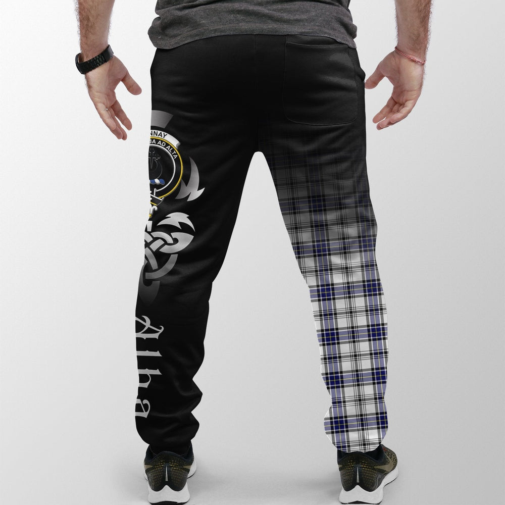 Clan Hannay Modern Tartan Crest Jogger Sweatpants  Alba Celtic Style LX70 Clan Hannay Tartan Today   