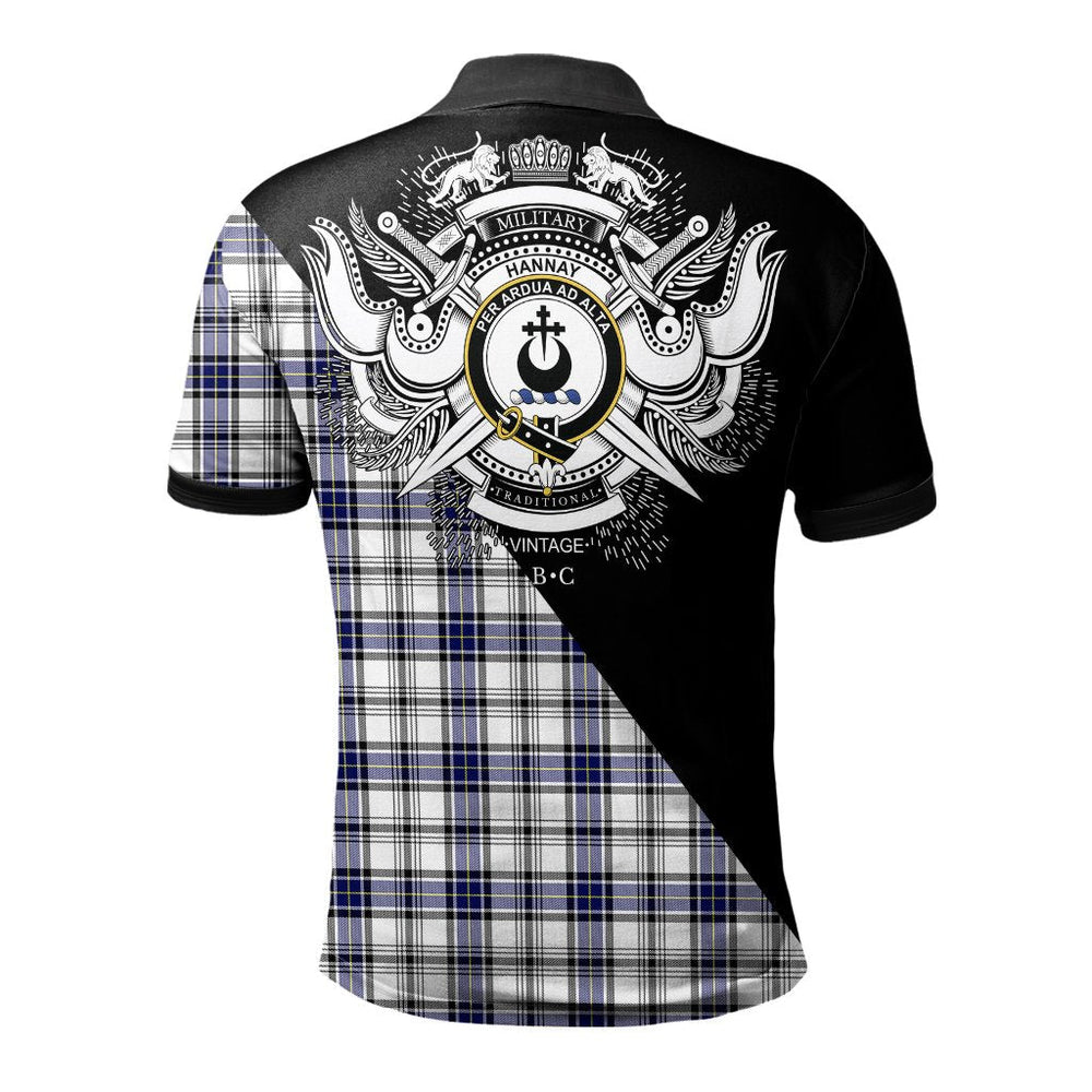 Clan Hannay Modern Clan - Military Polo Shirt VY60 Hannay Modern Tartan Tartan Polo   