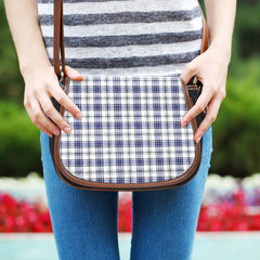 Clan Hannay Modern Tartan Saddle Handbags HT69 Clan Hannay Tartan Today   