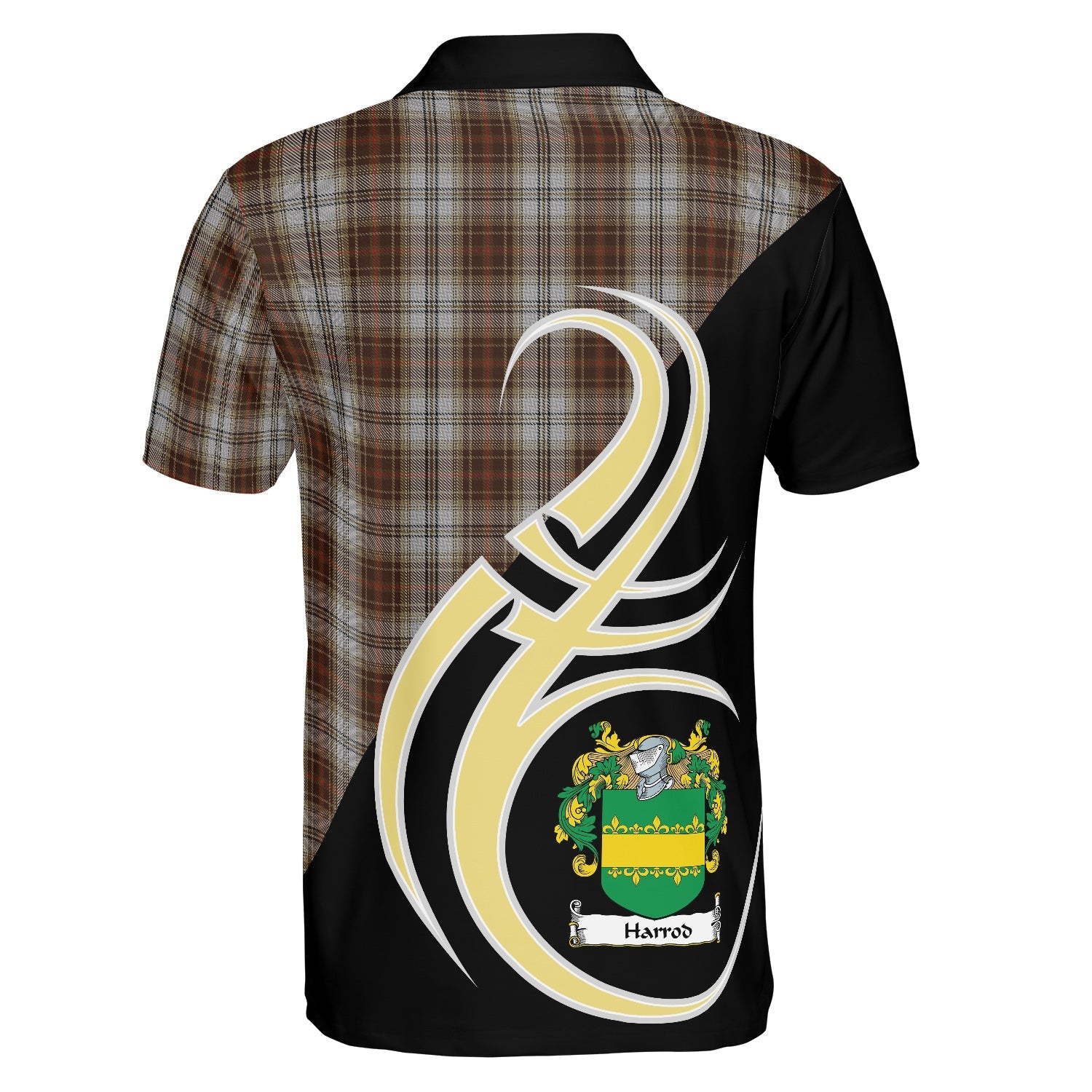 Clan Harrod Tartan Crest Polo Shirt AC79 Harrod Tartan Tartan Tartan Polo   
