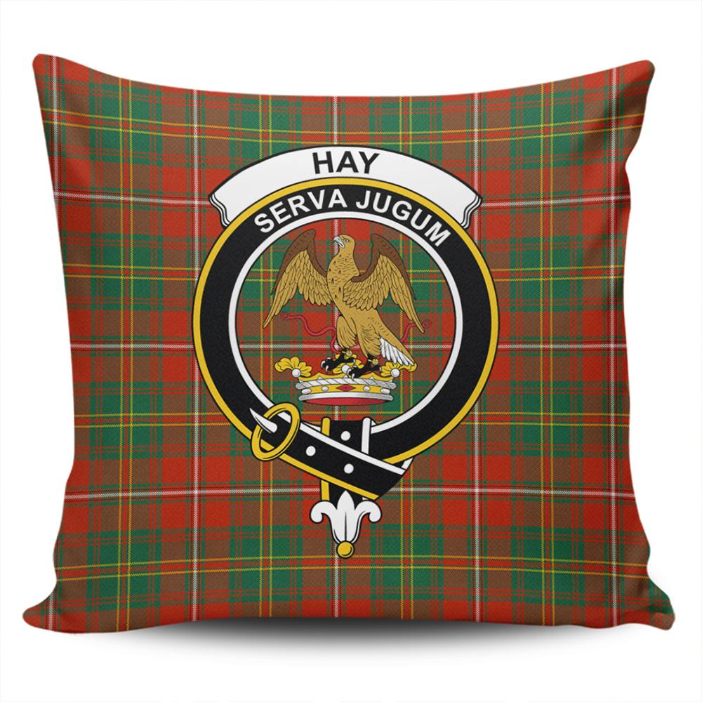 Clan Hay Ancient Tartan Crest Pillow Cover JR59 Clan Hay Tartan Today   