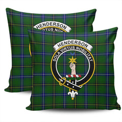 Clan Henderson Modern Tartan Crest Pillow Cover JL98 Clan Henderson Tartan Today   