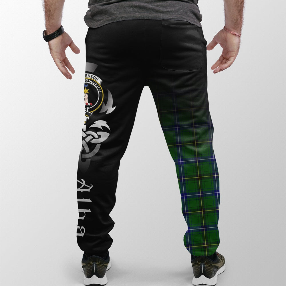 Clan Henderson Modern Tartan Crest Jogger Sweatpants  Alba Celtic Style YB13 Clan Henderson Tartan Today   
