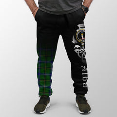Clan Henderson Modern Tartan Crest Jogger Sweatpants  Alba Celtic Style YB13 Clan Henderson Tartan Today   