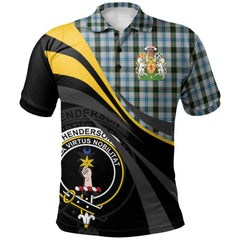 Clan Henderson Dress Tartan Polo Shirt - Royal Coat Of Arms Style CL12 Henderson Dress Tartan Tartan Polo   