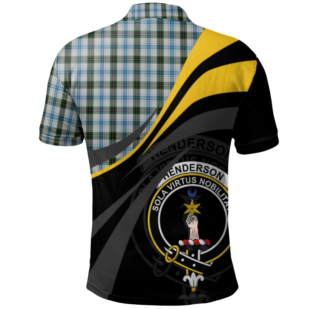 Clan Henderson Dress Tartan Polo Shirt - Royal Coat Of Arms Style CL12 Henderson Dress Tartan Tartan Polo   