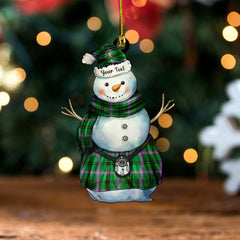 Henderson (MacKendrick) Ancient Clan Badge Tartan Wood Acrylic Ornament Santa Personalized