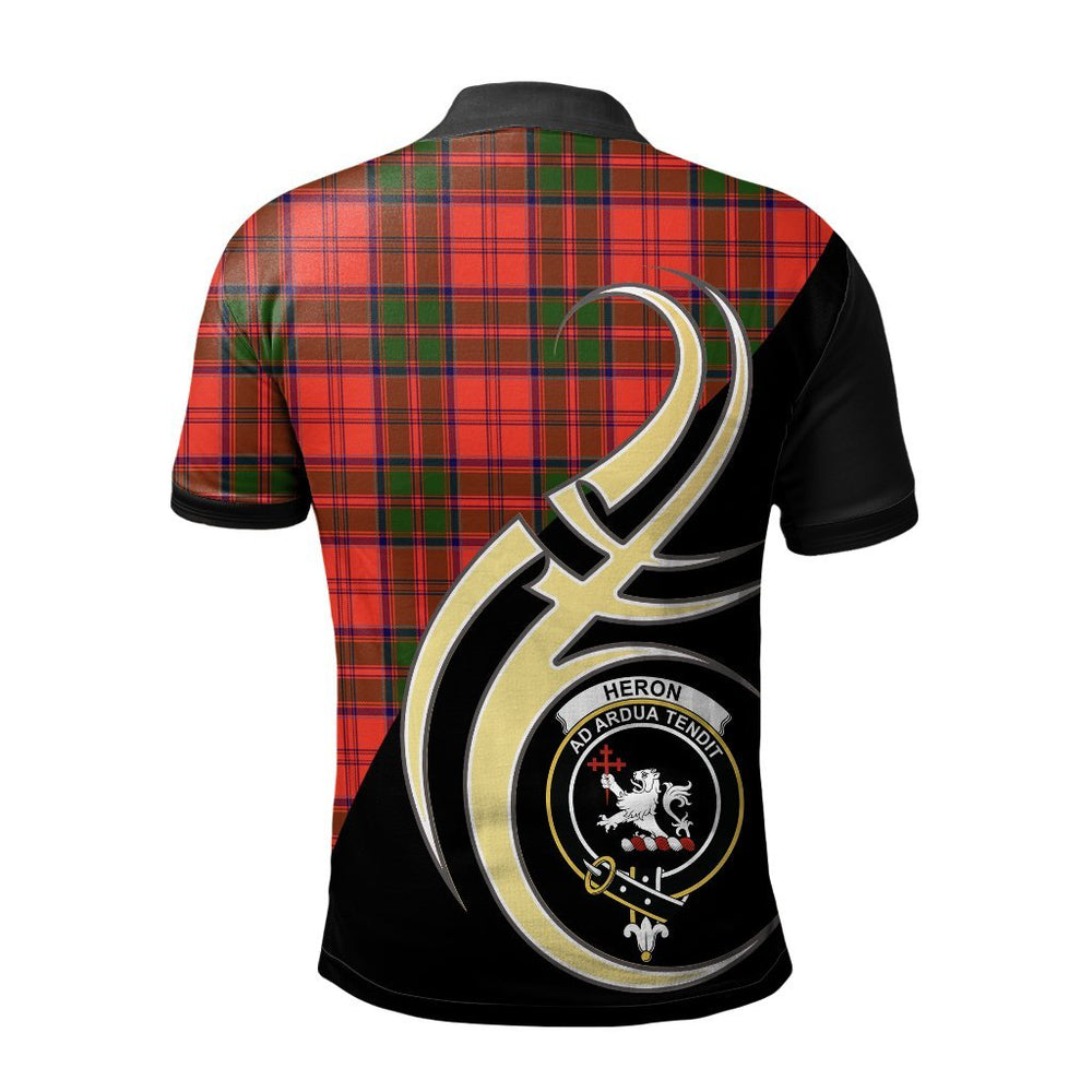 Clan Heron Tartan Polo Shirt - Believe In Me Style VQ61 Heron Tartan Tartan Polo   