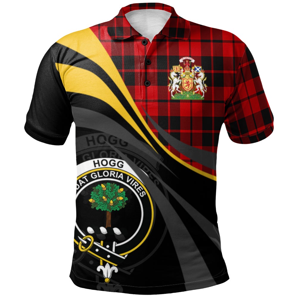 Clan Hogg Tartan Polo Shirt - Royal Coat Of Arms Style OU29 Hogg Tartan Tartan Polo   