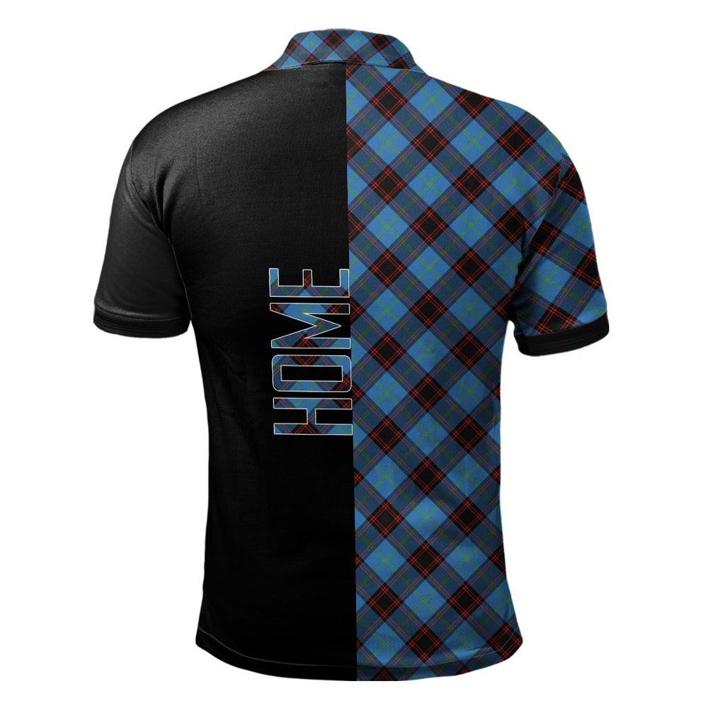 Clan Home Ancient Tartan Polo Shirt Half of Me - Cross Style SM21 Home Ancient Tartan Tartan Polo   