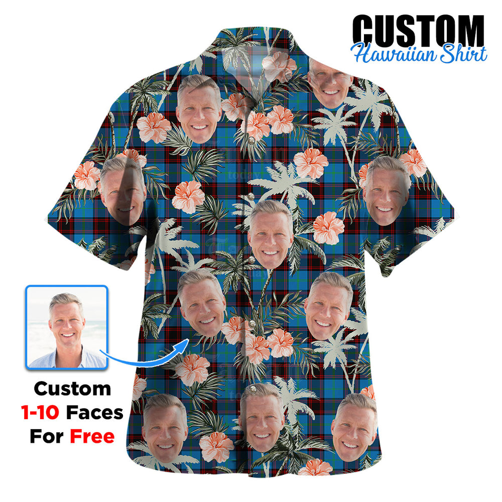 Clan Home Ancient Tartan Custom Face Hawaiian Shirt – Unisex Gift for Family Members, Summer Party BM55 Home Ancient Tartan Tartan Hawaii Shirt