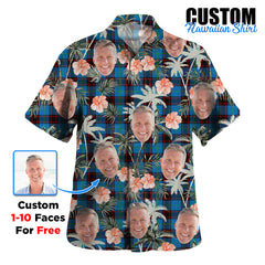 Clan Home Ancient Tartan Custom Face Hawaiian Shirt – Unisex Gift for Family Members, Summer Party BM55 Home Ancient Tartan Tartan Hawaii Shirt