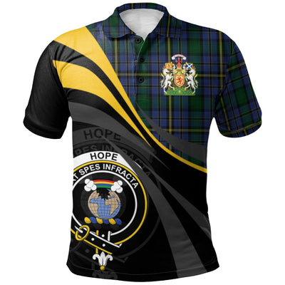 Clan Hope (Vere - Weir) 01 Tartan Polo Shirt - Royal Coat Of Arms Style