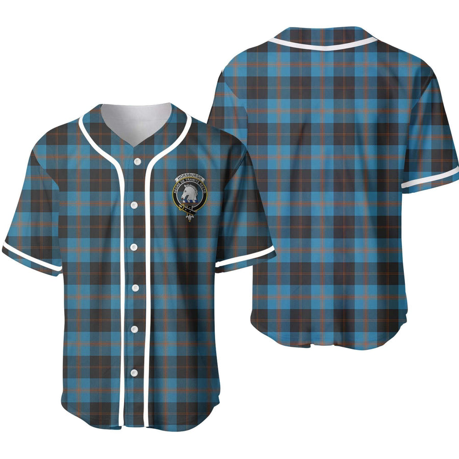 Clan Horsburgh Tartan Unisex Baseball Jersey