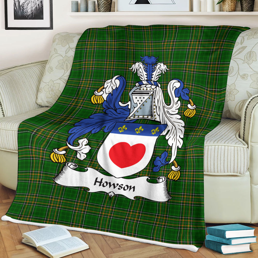 Clan Howson Ireland Tartan Coat Of Arms BlanketsSZ62 Clan Hall Tartan Today   