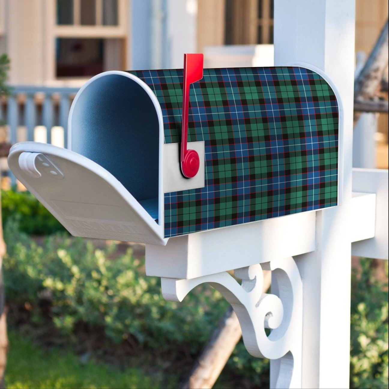 Clan Hunter Ancient Tartan Crest Mailbox PT50 Clan Hunter Tartan Today   