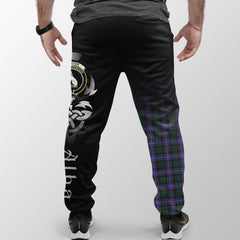 Clan Hunter Modern Tartan Crest Jogger Sweatpants  Alba Celtic Style UD30 Clan Hunter Tartan Today   