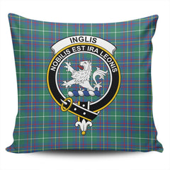 Clan Inglis Ancient Tartan Crest Pillow Cover CT60 Clan Inglis Tartan Today   